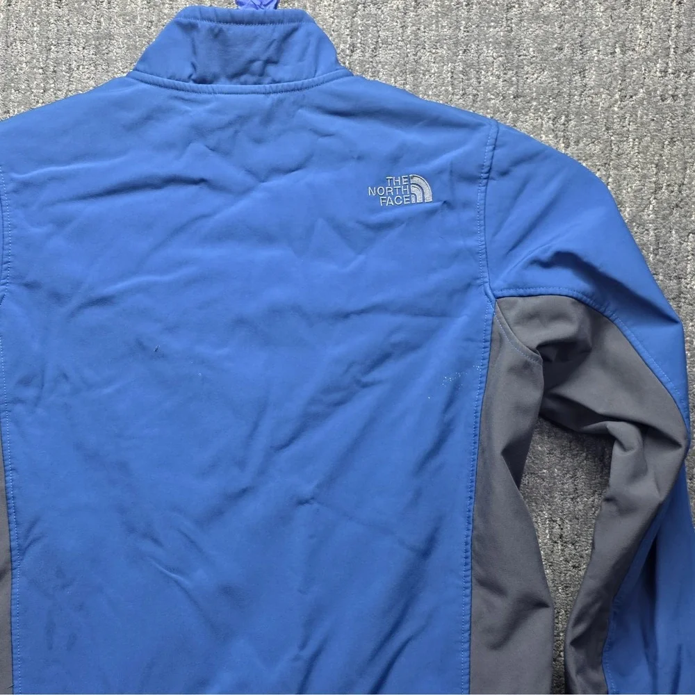 The North Face Apex Chromium Thermal Jacket Mens M Blue Softshell Sherpa‎ Coat